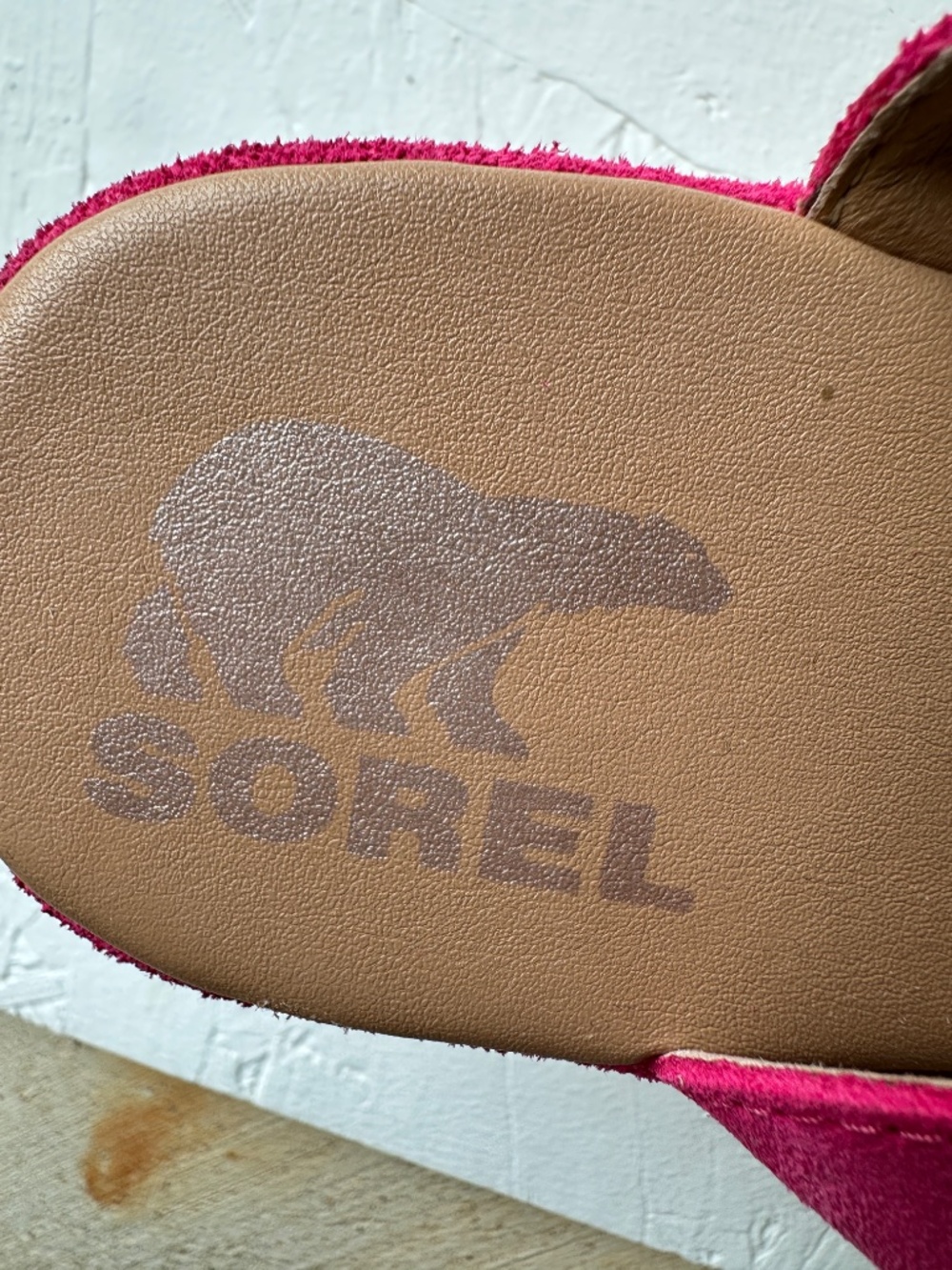 SOREL Women's Cameron Espadrille Wedge Flatform Sandals in Fuchsia Fizz - Picture 8 of 13